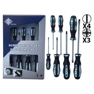 Bato skruetrækkersæt kærv/Pz 7 dele