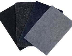 Beklædningsfilt sort med lim bagside