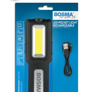 Bosma lommelampe - genopladelig