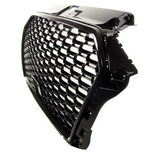JOM Frontgrill honeycomb i blank sort til Audi A3 8V årgang 2017-2018