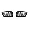 JOM Frontgrill med dobbelt ribbe i blank sort til BMW serie 3 E92 årgang 2006-2010
