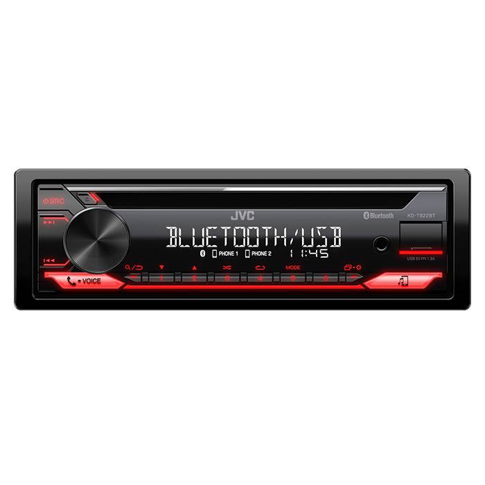 JVC KD-T822BT autoradio CD/RDS turner og Bluetooth JVC KD-T822BT autoradio CD/RDS turner og Bluetooth