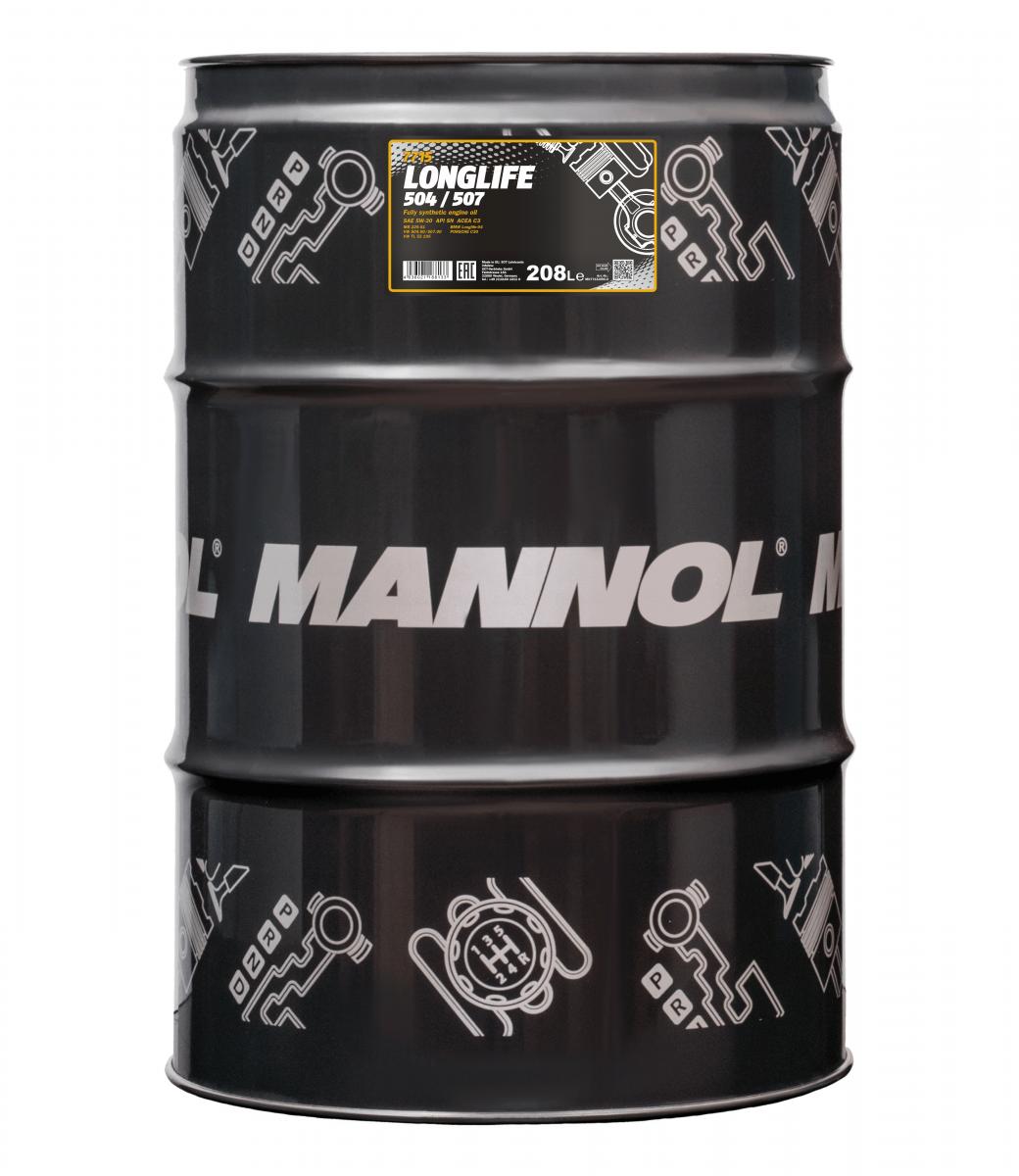 Mannol Mannol 5W30 208L. LONGLIFE 504/507 Mannol Mannol 5W30 208L. LONGLIFE 504/507