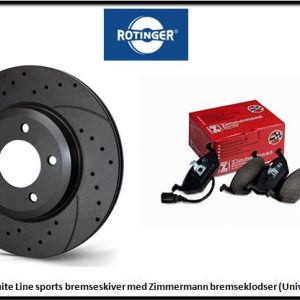 Sportskivesæt med klodser, for og bag - Til Seat Toledo II 1.6 m.f.