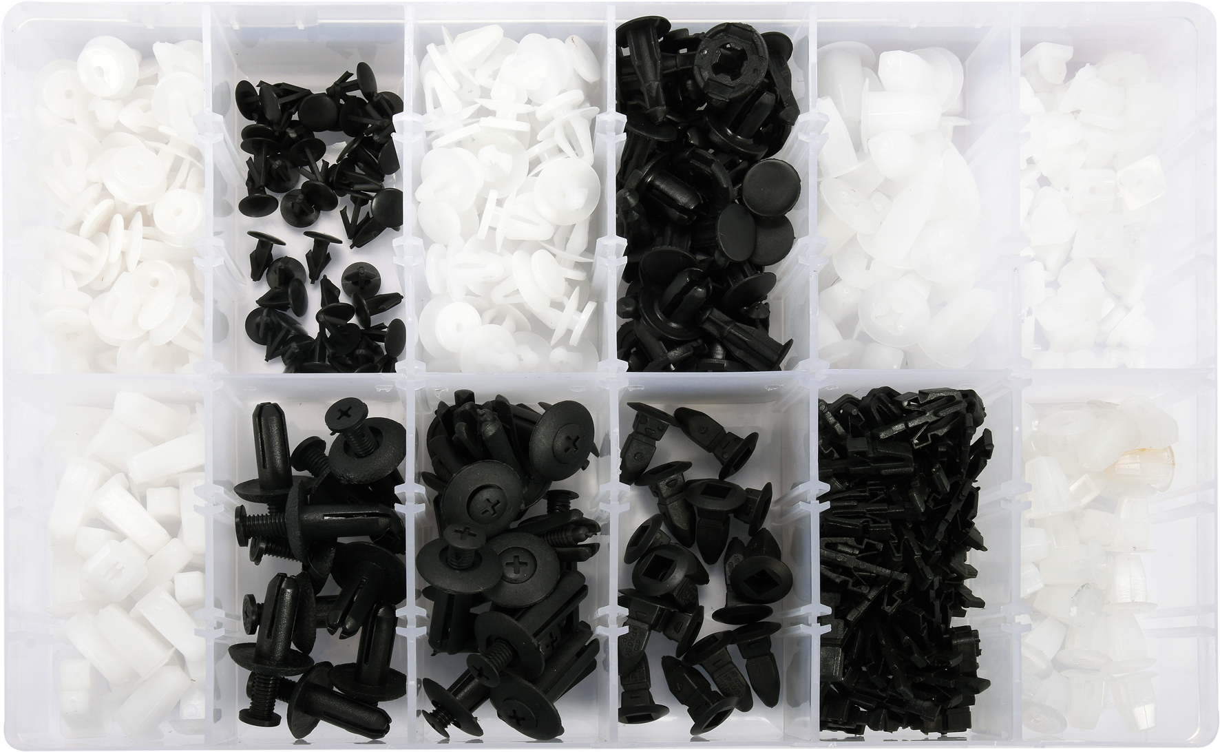 YATO Clips-sortiment MITSUBISHI (12 typer - 370 stk.) YATO Clips-sortiment MITSUBISHI (12 typer - 370 stk.)