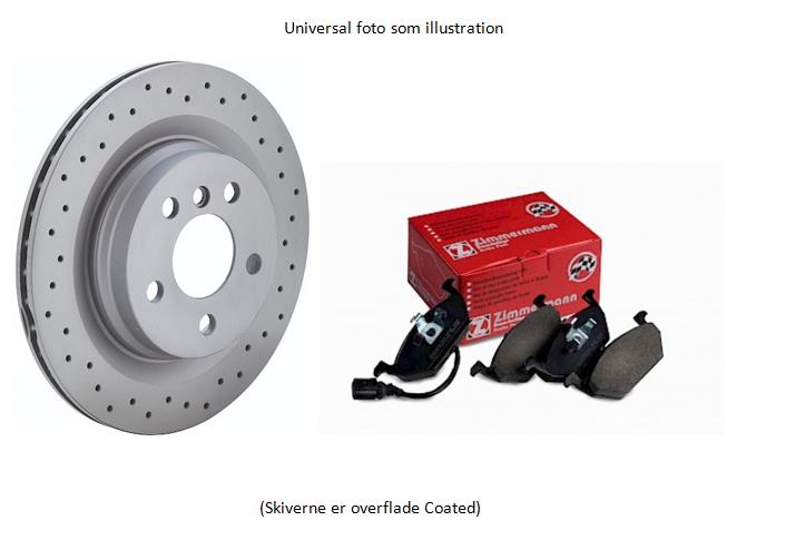 Zimmermann Sportskivesæt med klodser, for og bag - Til Ford Fiesta VI 1,0 Ecoboost m.f. Zimmermann Sportskivesæt med klodser, for og bag - Til Ford Fiesta VI 1,0 Ecoboost m.f.